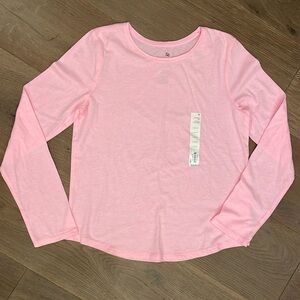 SO Favorite Tee Long Sleeve Pink NWT Size Large 10 / 12